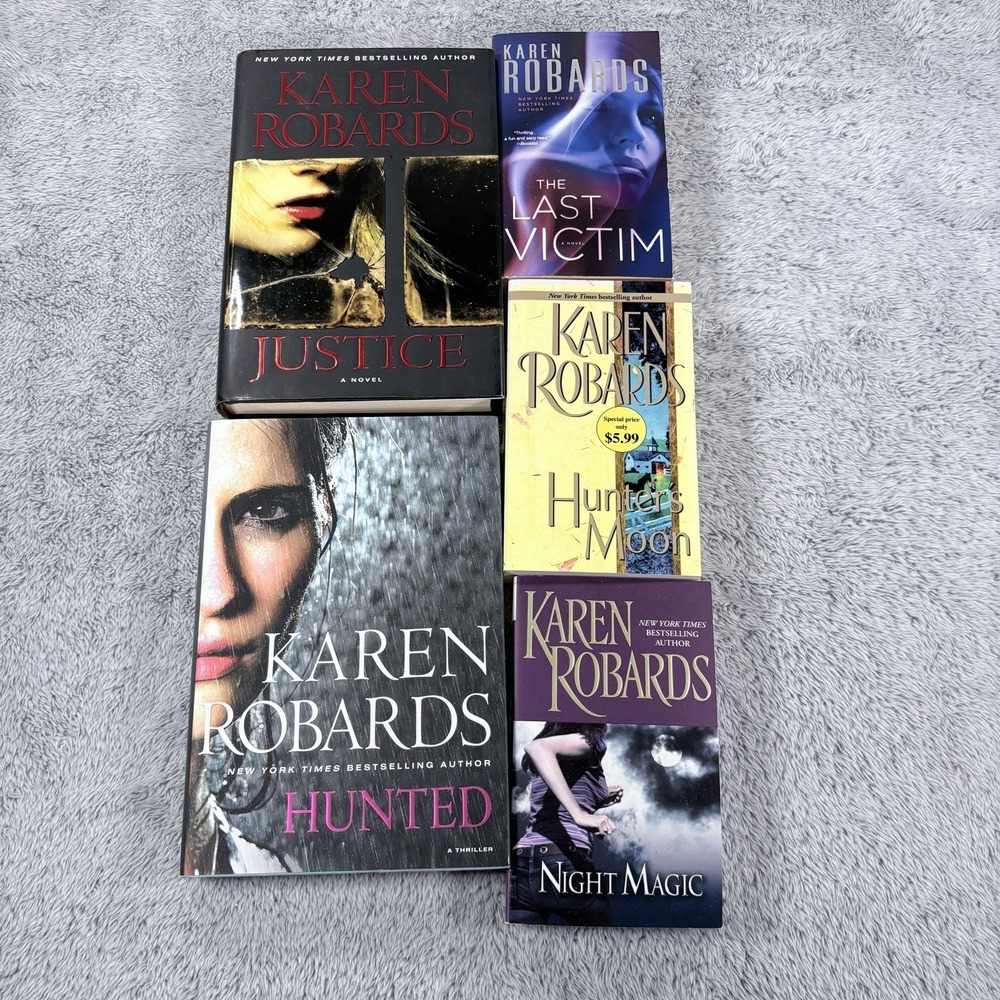 Karen Robards 2 Hardcover 3 paper Lot 5 Romantic Suspense Novels Etc